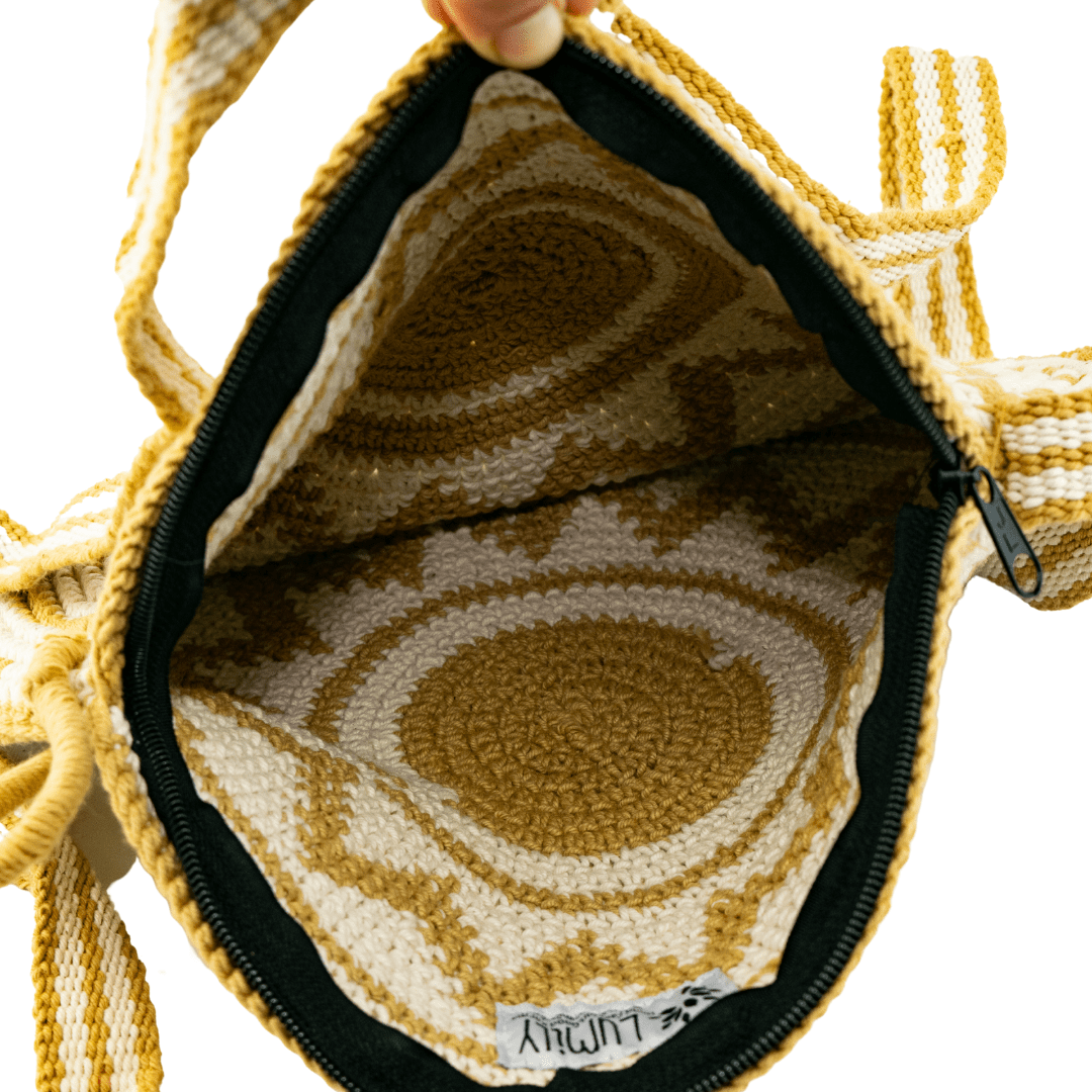 Nadia Crochet Round Crossover Purse - Guatemala Bags La Vie Bien Nadia Crochet Round Crossover Purse - Guatemala
