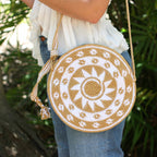 Nadia Crochet Round Crossover Purse - Guatemala Bags La Vie Bien Nadia Crochet Round Crossover Purse - Guatemala