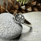Nahla Petite Scottish Thistle Ring in Sterling Silver Ring La Vie Bien Nahla Petite Scottish Thistle Ring in Sterling Silver