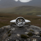 Nahla Petite Scottish Thistle Ring in Sterling Silver Ring La Vie Bien Nahla Petite Scottish Thistle Ring in Sterling Silver