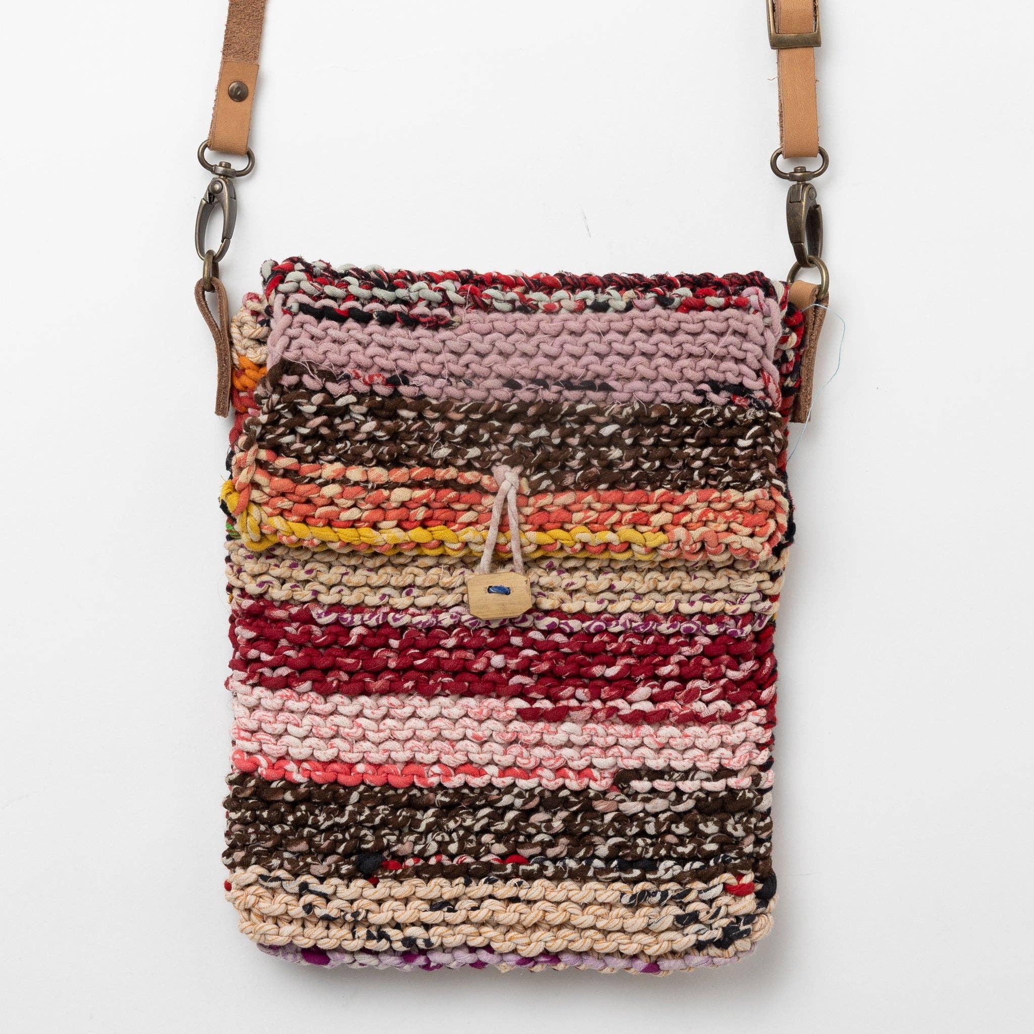 Naisha Sari Handknit Crossbody Bag Bags & Wallets La Vie Bien Naisha Sari Handknit Crossbody Bag