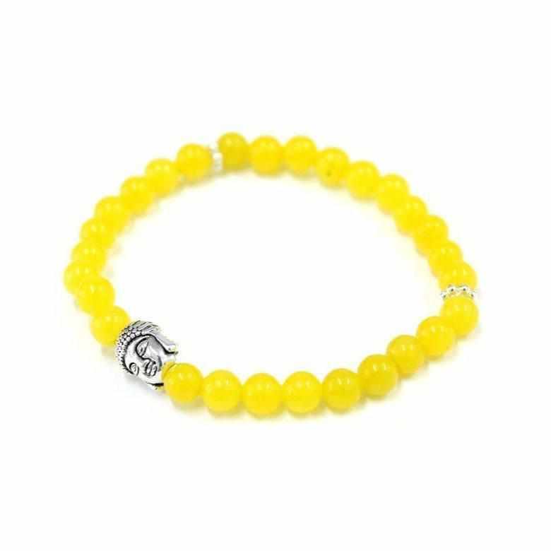Namaste Chakra Elastic Tiger Eye Bracelet - Thailand Jewelry La Vie Bien Namaste Chakra Elastic Tiger Eye Bracelet - Thailand