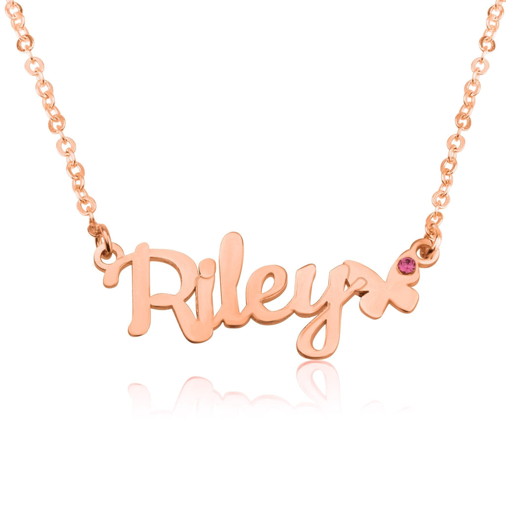 Name Necklace With Butterfly La Vie Bien Name Necklace With Butterfly