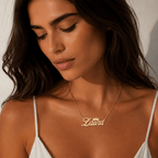 Name Necklace With Crown La Vie Bien Name Necklace With Crown