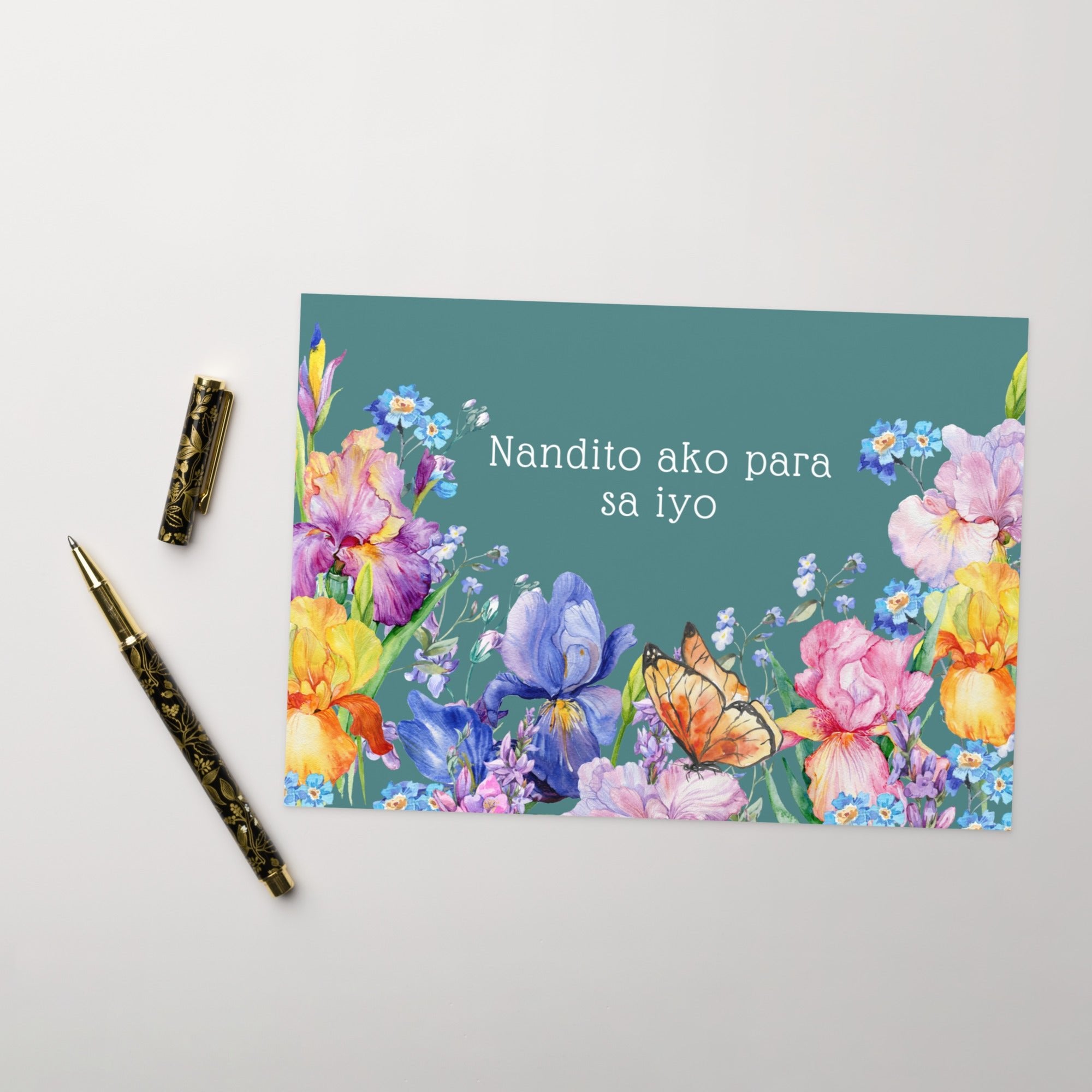 Nandito ako para sa iyo (I am here for you) Filipino comfort floral greeting card Greeting card La Vie Bien Nandito ako para sa iyo (I am here for you) Filipino comfort floral greeting card