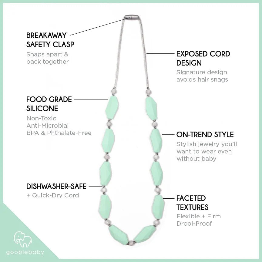 Naomi Teething Necklace - 2 Colors! Baby & Toddler La Vie Bien Naomi Teething Necklace - 2 Colors!