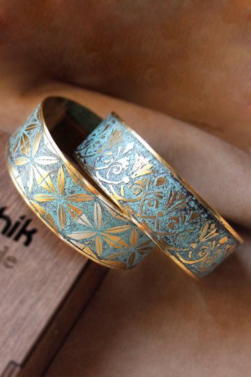 Narrow Metal Bracelet Brass Bangle La Vie Bien Narrow Metal Bracelet