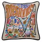 Nashville Hand - Embroidered Pillow Pillows La Vie Bien Nashville Hand - Embroidered Pillow