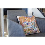 Nashville Hand - Embroidered Pillow Pillows La Vie Bien Nashville Hand - Embroidered Pillow