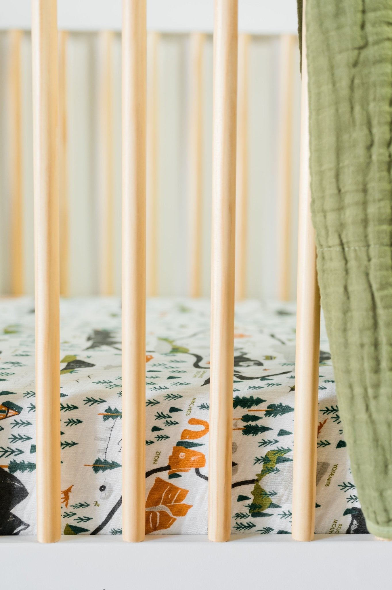 National Parks Crib Sheet Crib Sheets La Vie Bien National Parks Crib Sheet