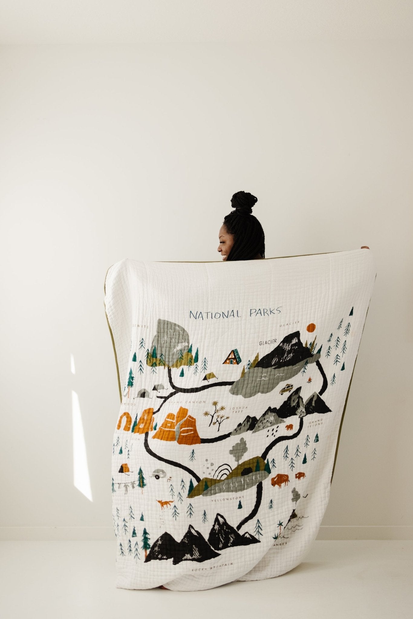 National Parks Throw Blanket Quilts La Vie Bien National Parks Throw Blanket