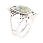 Native Sky Blue Turquoise and Sterling Silver Ring by Barse Jewelry