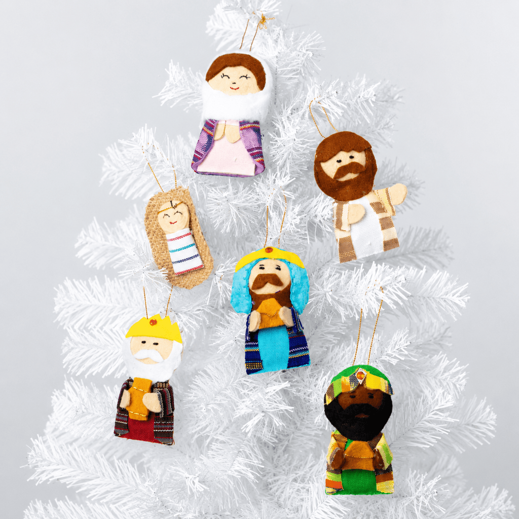 Nativity Ornament & Puppet Set Holiday La Vie Bien Nativity Ornament & Puppet Set