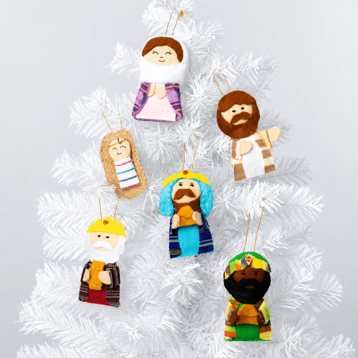 Nativity Ornament & Puppet Set Holiday La Vie Bien Nativity Ornament & Puppet Set