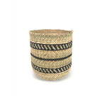 Natural African Iringa woven basket with Black Stripe La Vie Bien Natural African Iringa woven basket with Black Stripe