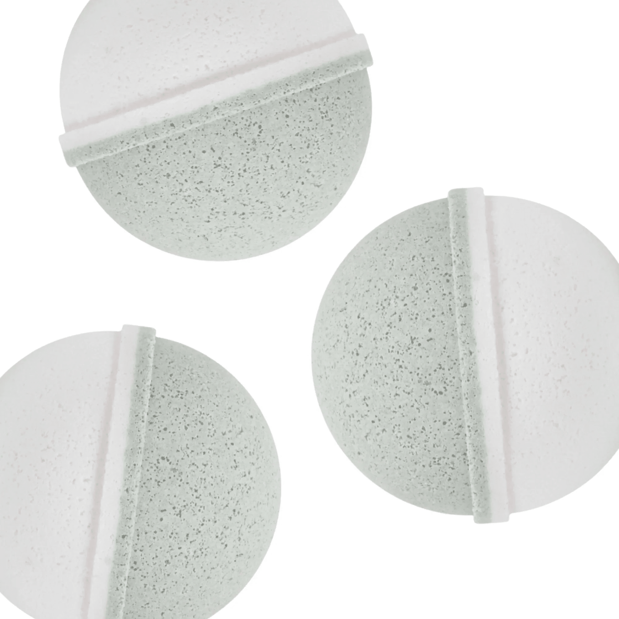 Natural Bath Bomb Set - Peppermint + Tea Tree (Set of 3) by Slow North