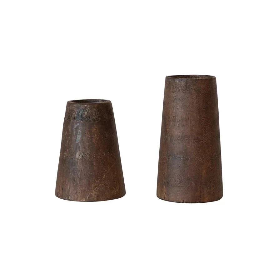 Natural Found Wood Vase by White Cliff Studio