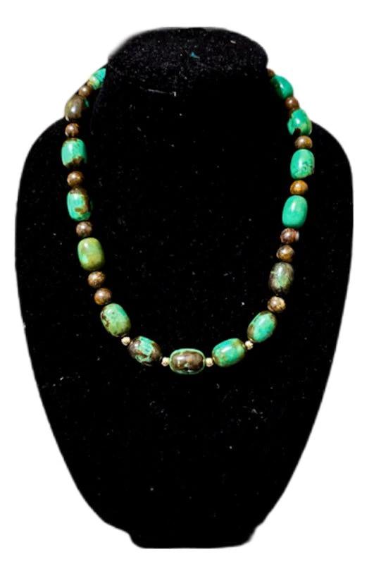 Natural Green Turquoise Necklace