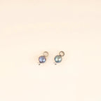 Natural Pearl Huggie Hoop Charms by Oh Clementine