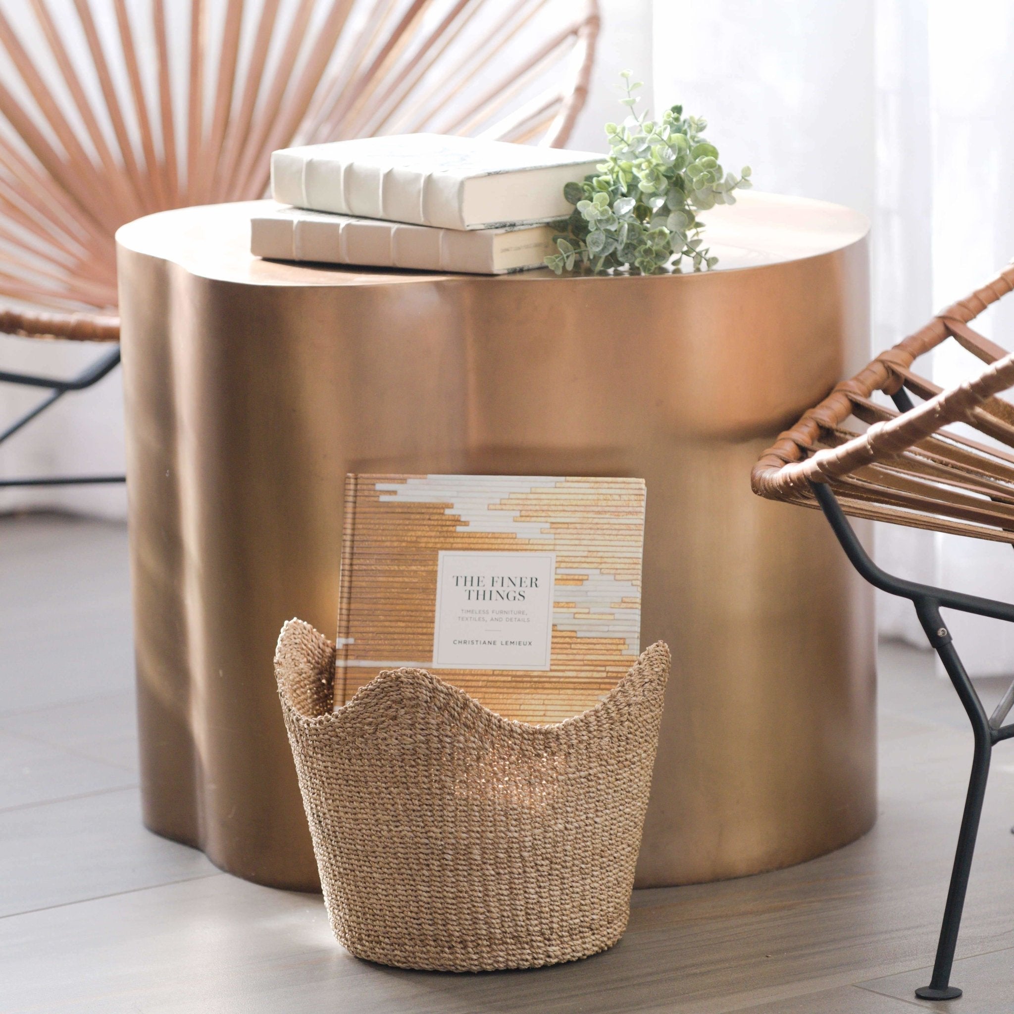 Natural Scallop Basket - Planter Basket | LIKHÂ Baskets La Vie Bien Natural Scallop Basket - Planter Basket | LIKHÂ
