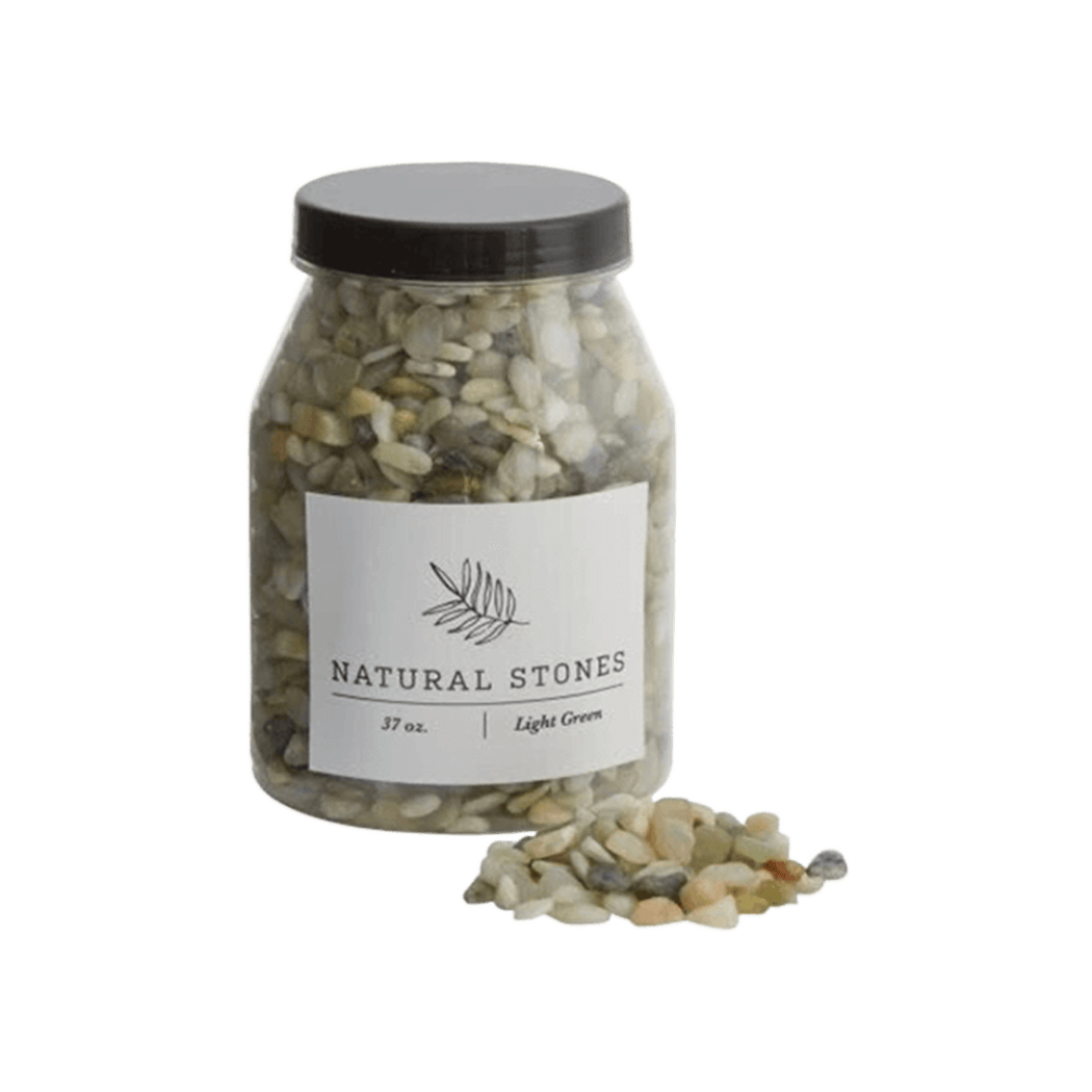 Natural Stones - Light Green Pebbles La Vie Bien Natural Stones - Light Green