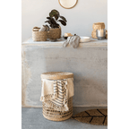 Natural Water Hyacinth Storage Baskets with Lids, Set of 3 by White Cliff Studio