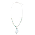 Natural Wonders Blue Larimar and Sterling Silver Necklace by Barse Jewelry