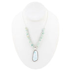 Natural Wonders Blue Larimar and Sterling Silver Necklace by Barse Jewelry