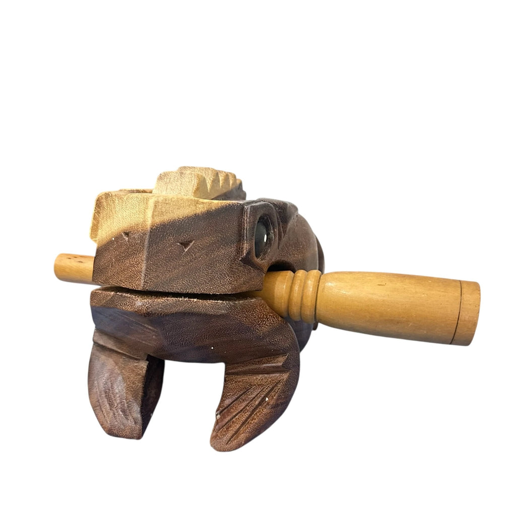 Natural wooden frog by Music Frog Co