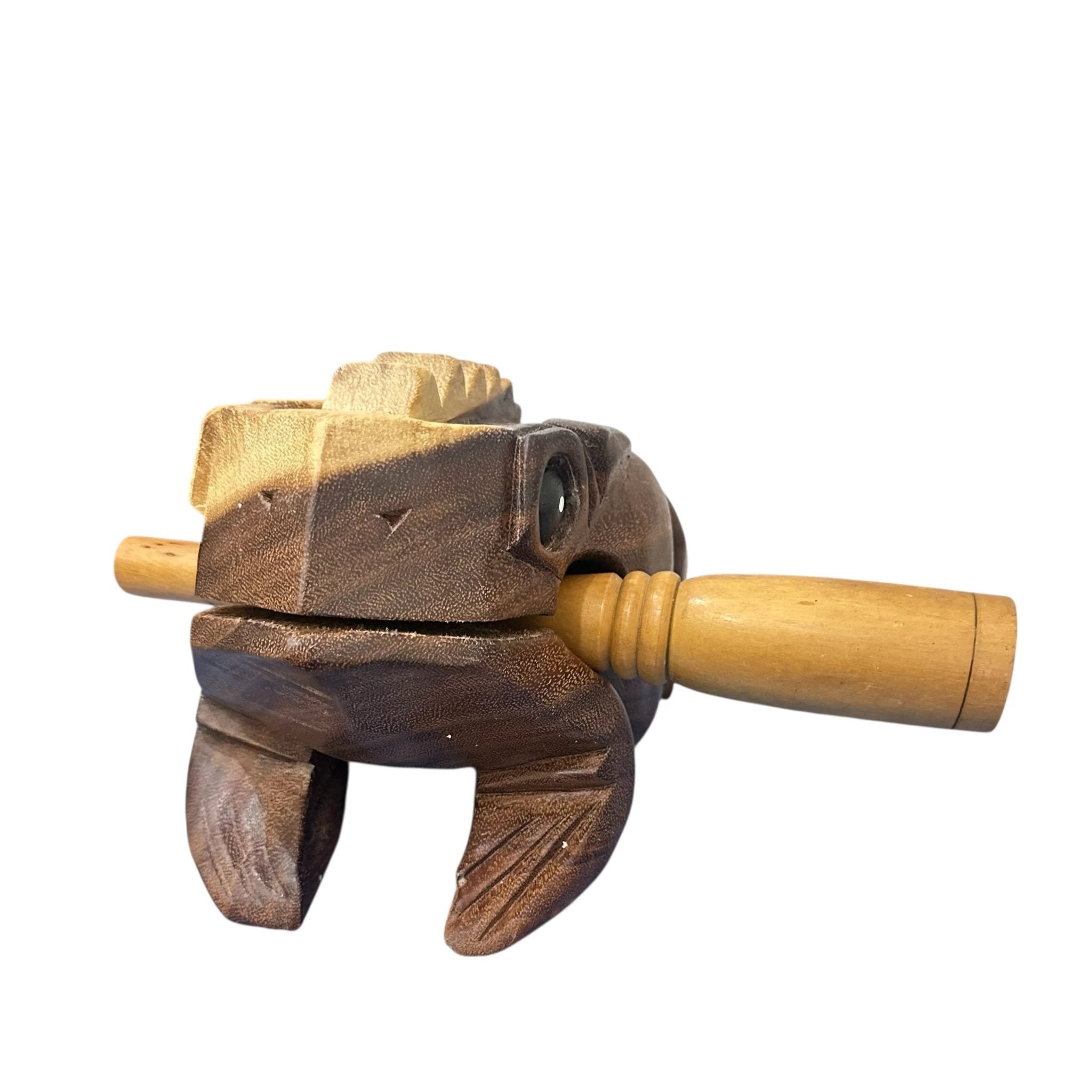 Natural wooden frog by Music Frog Co