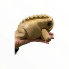 Natural wooden frog by Music Frog Co
