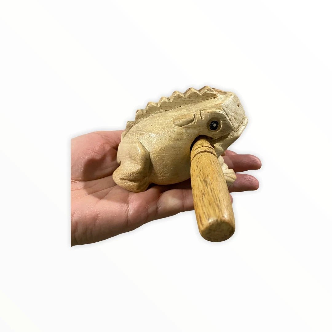 Natural wooden frog by Music Frog Co
