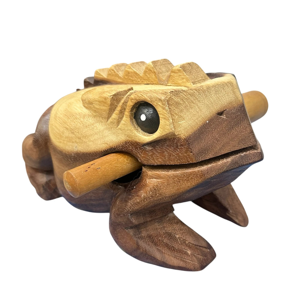 Natural wooden frog by Music Frog Co