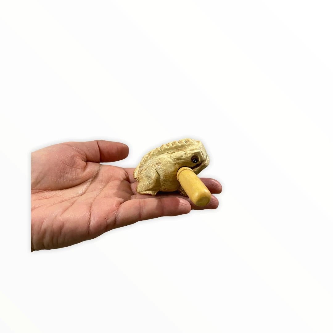 Natural wooden frog by Music Frog Co