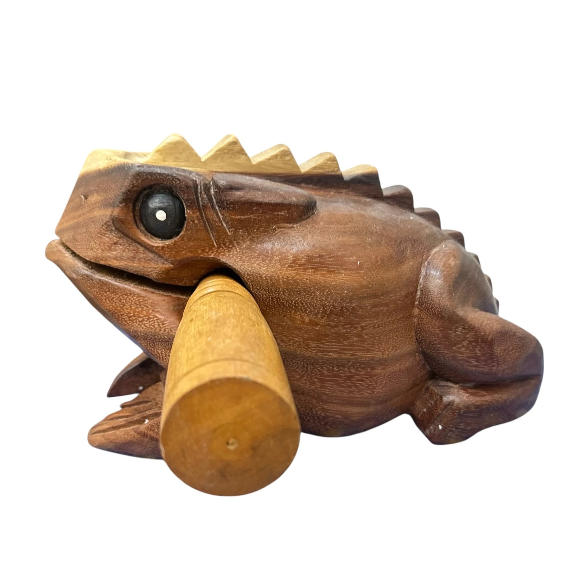 Natural wooden frog by Music Frog Co
