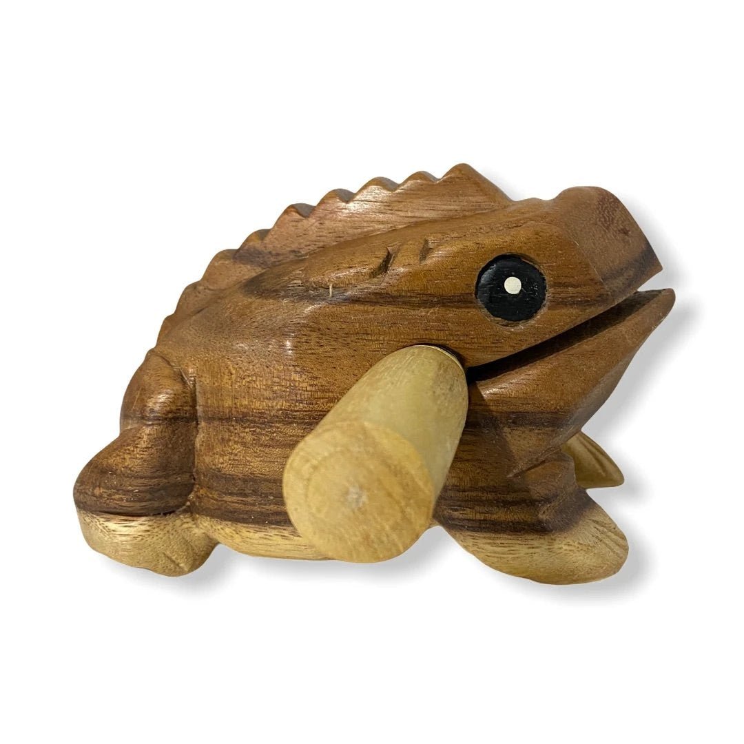 Natural wooden frog by Music Frog Co