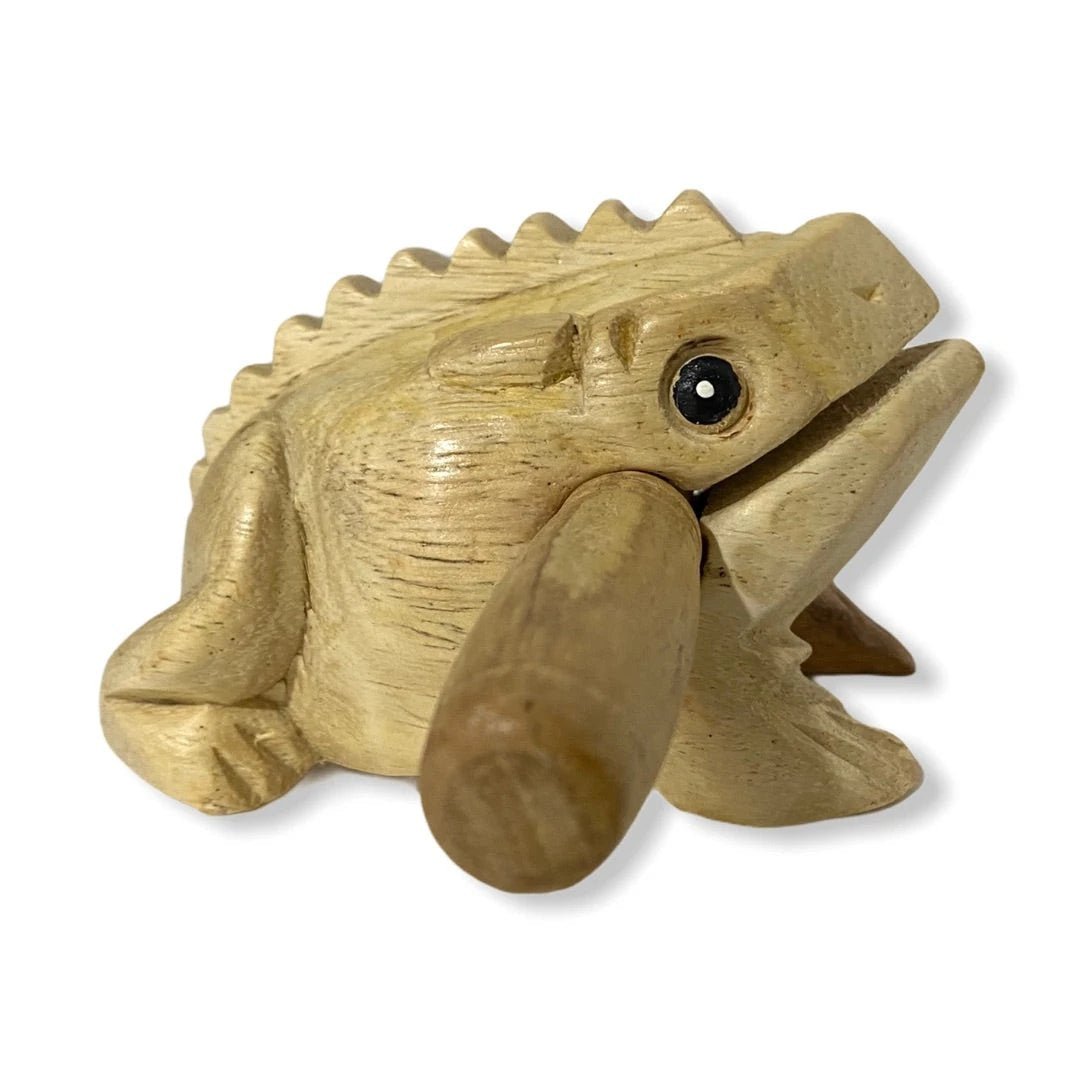 Natural wooden frog by Music Frog Co