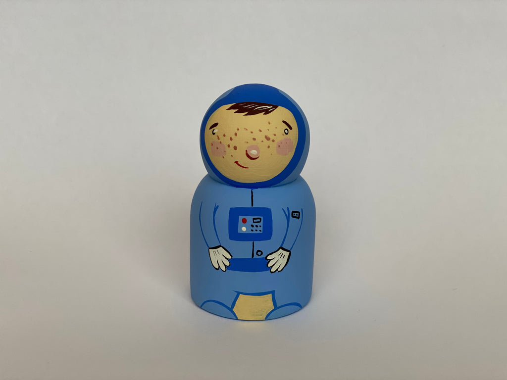 Handmade Wooden Rocket Astronaut