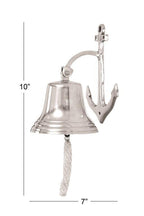 Nautical Silver Aluminum Anchor Wall Bell Bells La Vie Bien Nautical Silver Aluminum Anchor Wall Bell