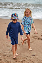 Navy Boys Shorts B2433 Erkek Çocuk Mayo La Vie Bien Navy Boys Shorts B2433