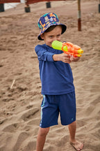 Navy Boys Shorts B2433 Erkek Çocuk Mayo La Vie Bien Navy Boys Shorts B2433