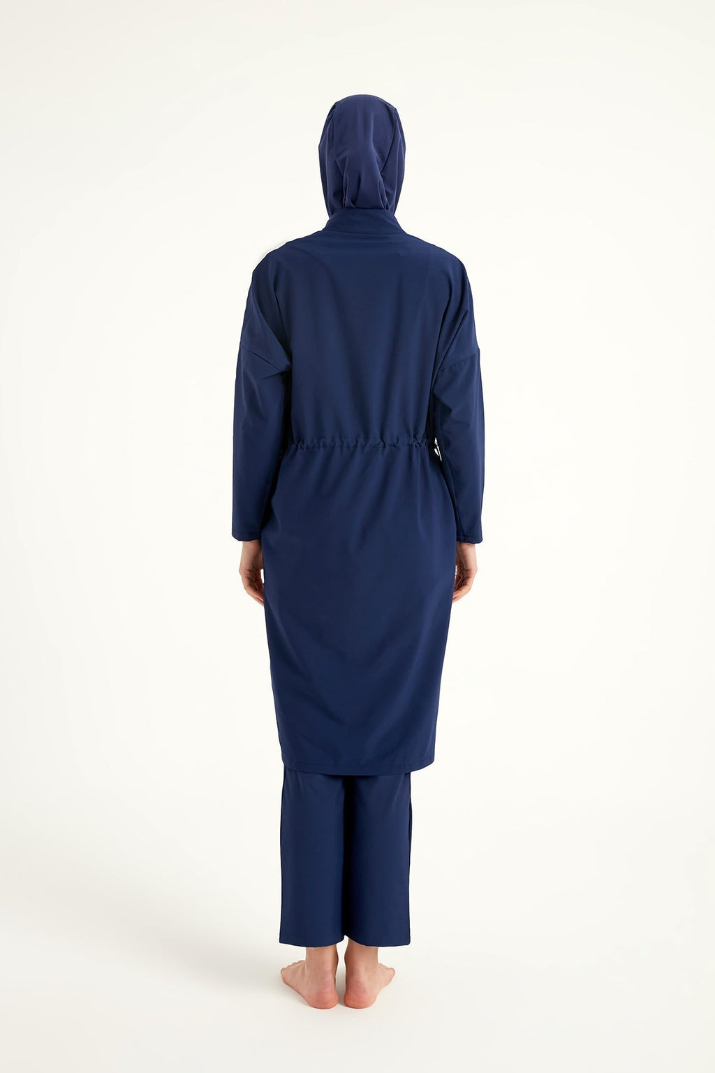 Navy Full Coverage Modest Swimwear Burkini Set M2507-2 Covered Burkini Swimwear La Vie Bien Navy Full Coverage Modest Swimwear Burkini Set M2507-2