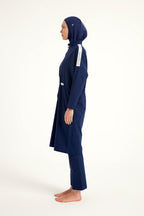 Navy Full Coverage Modest Swimwear Burkini Set M2507-2 Covered Burkini Swimwear La Vie Bien Navy Full Coverage Modest Swimwear Burkini Set M2507-2