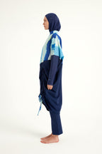 Navy Full Coverage Modest Swimwear Burkini Set M2513 Covered Burkini Swimwear La Vie Bien Navy Full Coverage Modest Swimwear Burkini Set M2513