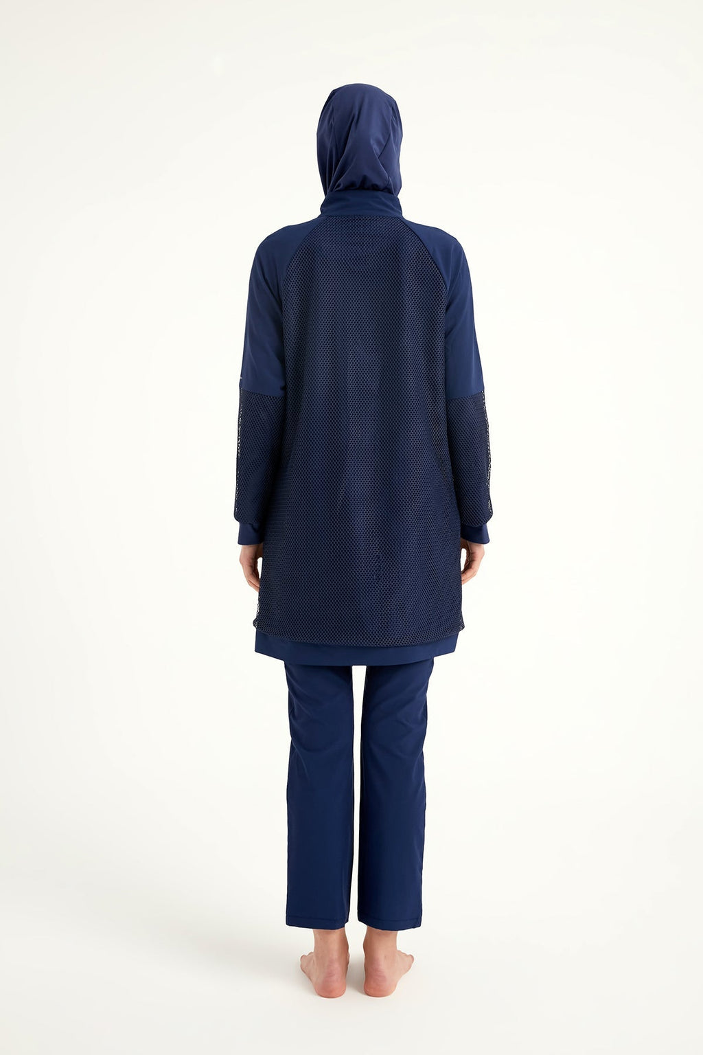 Navy Full Coverage Modest Swimwear Burkini Set M2534-2 Covered Burkini Swimwear La Vie Bien Navy Full Coverage Modest Swimwear Burkini Set M2534-2