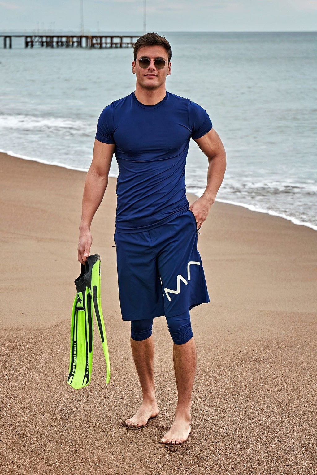 Navy Men's Shorts S2406 Erkek Şort La Vie Bien Navy Men's Shorts S2406