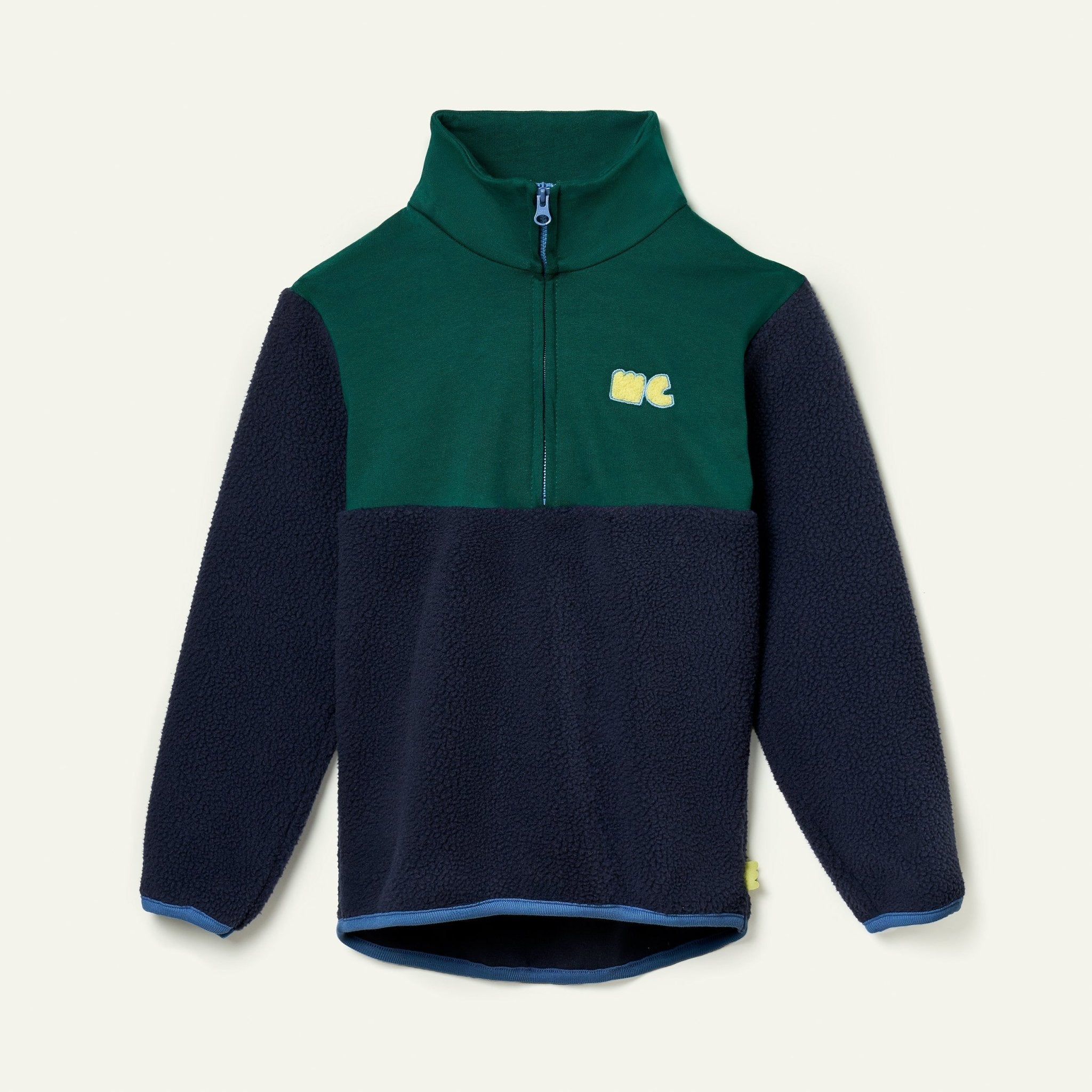 Navy Sherpa Zip up Jackets La Vie Bien Navy Sherpa Zip up