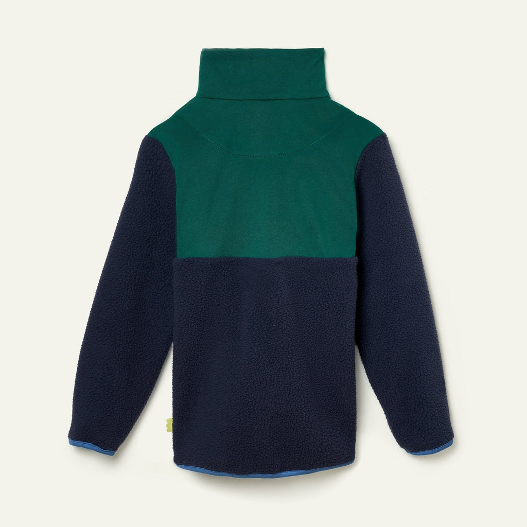 Navy Sherpa Zip up Jackets La Vie Bien Navy Sherpa Zip up