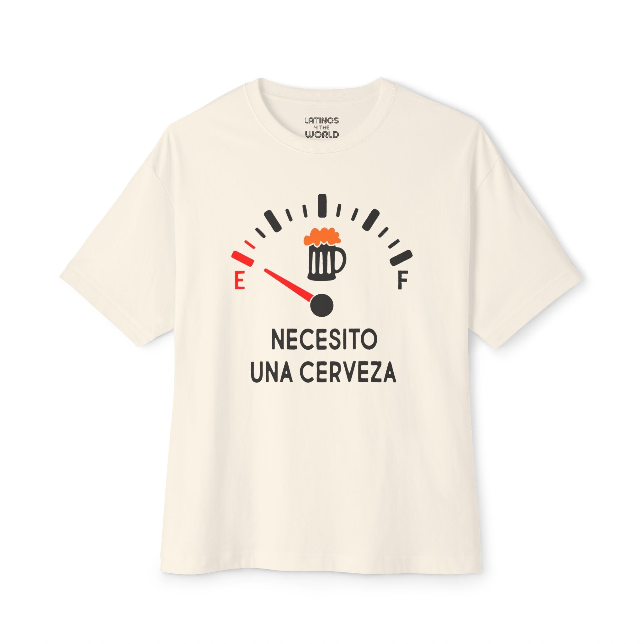 Necesito Una Cerveza Tank on E T-shirt | I Need A Beer, Gas Tank Empty Not Full, Funny Latino Meme T-shirts | Unisex - 3 Colors T-Shirt La Vie Bien Necesito Una Cerveza Tank on E T-shirt | I Need A Beer, Gas Tank Empty Not Full, Funny Latino Meme T-shirts | Unisex - 3 Colors