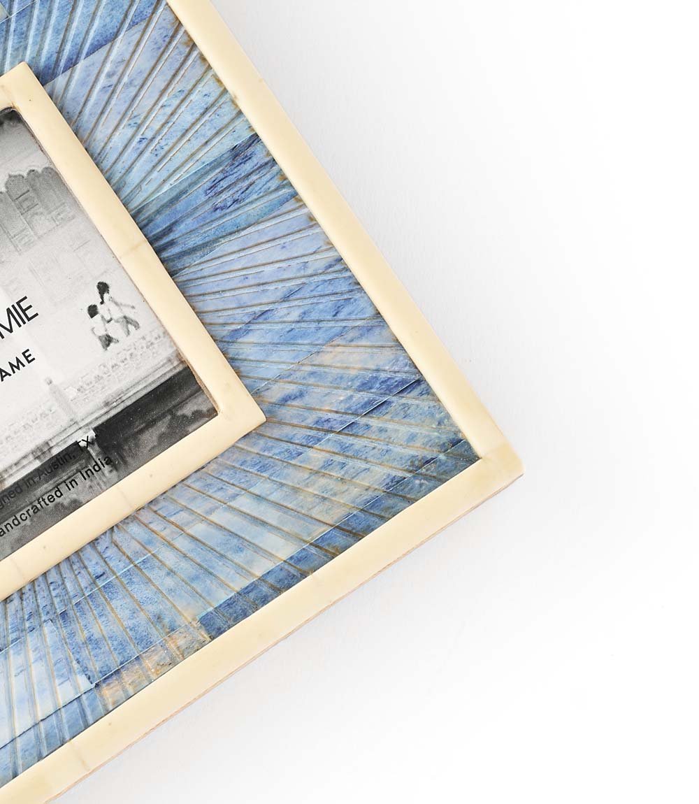 Neela 3x3 Picture Frame - Carved Bone HME stock line La Vie Bien Neela 3x3 Picture Frame - Carved Bone